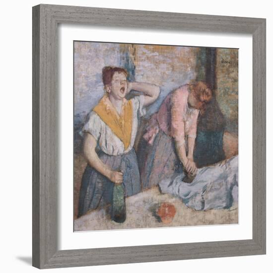 The Laundresses, circa 1884-Edgar Degas-Framed Giclee Print