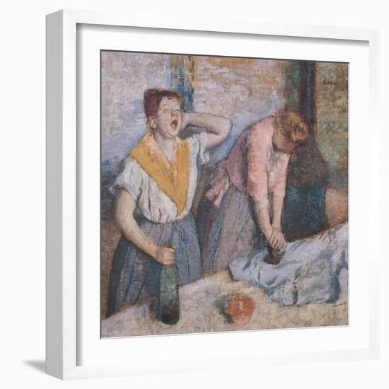 The Laundresses, circa 1884-Edgar Degas-Framed Giclee Print