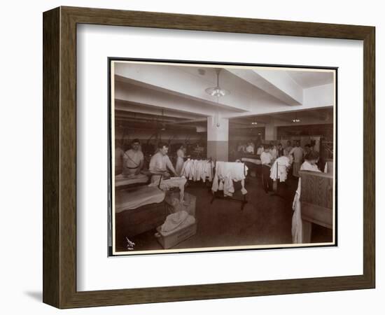 The Laundry Room at the Hotel Mcalpin, 1913-Byron Company-Framed Giclee Print