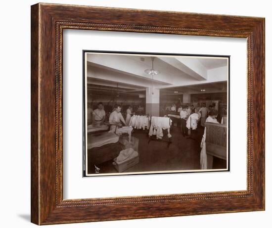 The Laundry Room at the Hotel Mcalpin, 1913-Byron Company-Framed Giclee Print