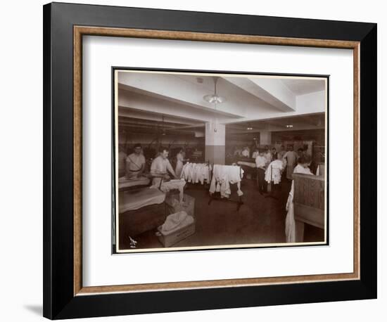 The Laundry Room at the Hotel Mcalpin, 1913-Byron Company-Framed Giclee Print