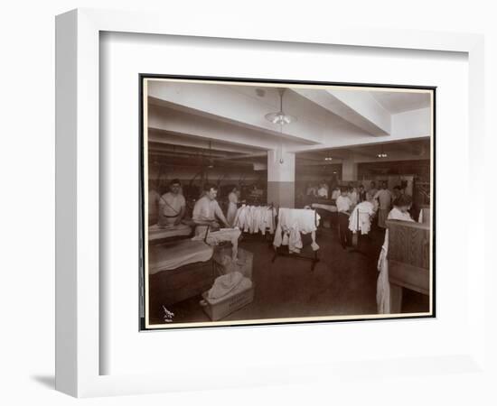 The Laundry Room at the Hotel Mcalpin, 1913-Byron Company-Framed Giclee Print