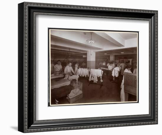 The Laundry Room at the Hotel Mcalpin, 1913-Byron Company-Framed Giclee Print