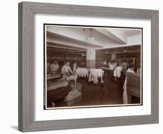 The Laundry Room at the Hotel Mcalpin, 1913-Byron Company-Framed Giclee Print