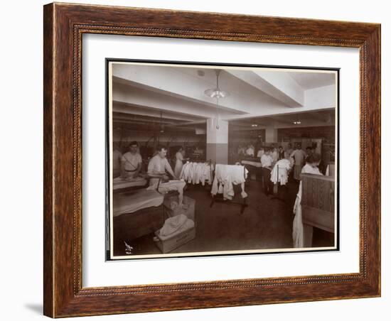 The Laundry Room at the Hotel Mcalpin, 1913-Byron Company-Framed Giclee Print