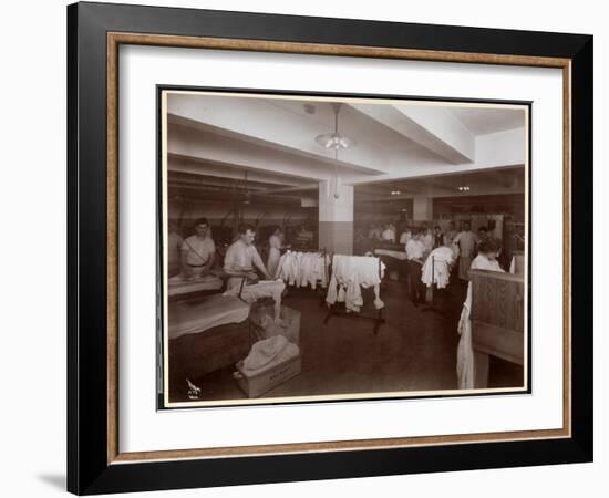 The Laundry Room at the Hotel Mcalpin, 1913-Byron Company-Framed Giclee Print