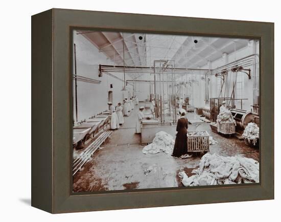 The Laundry Room, Long Grove Hospital, Surrey, 1910-null-Framed Premier Image Canvas