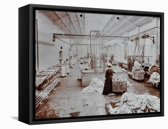 The Laundry Room, Long Grove Hospital, Surrey, 1910-null-Framed Premier Image Canvas