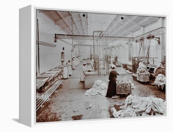 The Laundry Room, Long Grove Hospital, Surrey, 1910-null-Framed Premier Image Canvas