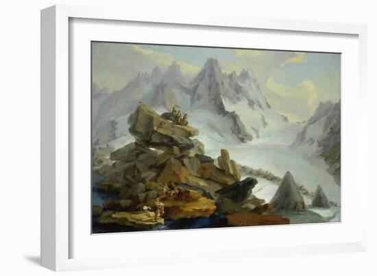 The Lauteraar-Glacier-Caspar Wolf-Framed Giclee Print