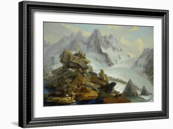 The Lauteraar-Glacier-Caspar Wolf-Framed Giclee Print