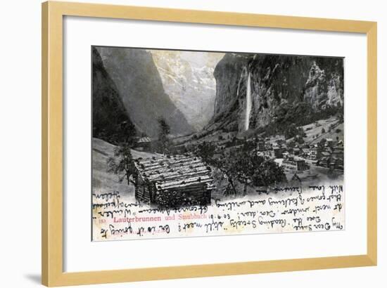 The Lauterbrunnen Valley, Bernese Oberland, Switzerland, 1903-null-Framed Giclee Print