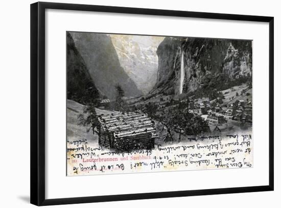 The Lauterbrunnen Valley, Bernese Oberland, Switzerland, 1903-null-Framed Giclee Print