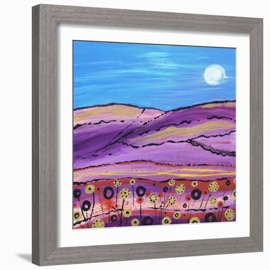 The Lavendar Fields-Caroline Duncan-Framed Giclee Print