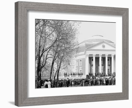 The Lawn and the Rotunda, U. of Va.-null-Framed Photo