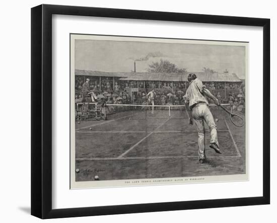 The Lawn Tennis Championship Match at Wimbledon-Arthur Hopkins-Framed Giclee Print
