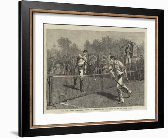 The Lawn Tennis Championship Meeting at Wimbledon, the Fifth Round of the All Comers' Match-Arthur Hopkins-Framed Giclee Print