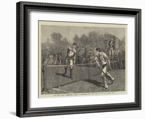 The Lawn Tennis Championship Meeting at Wimbledon, the Fifth Round of the All Comers' Match-Arthur Hopkins-Framed Giclee Print