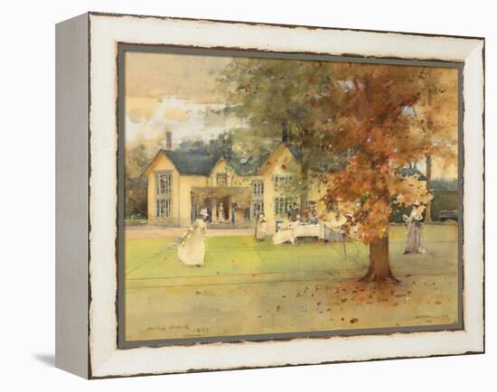 The Lawn Tennis Party at Marcus, 1889-Arthur Melville-Framed Premier Image Canvas