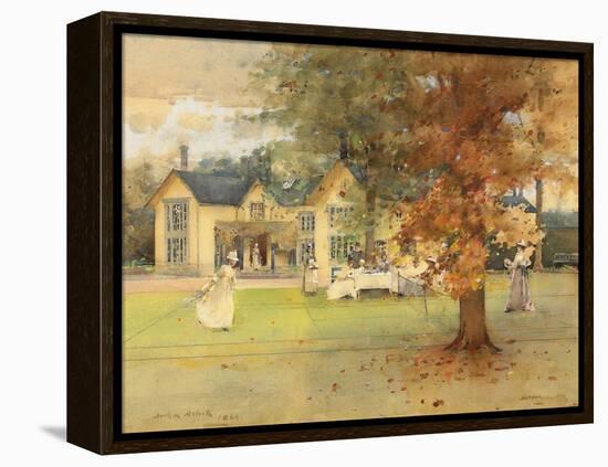 The Lawn Tennis Party at Marcus, 1889-Arthur Melville-Framed Premier Image Canvas