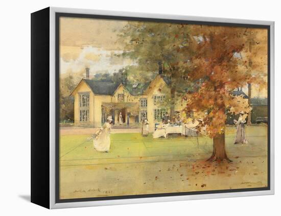 The Lawn Tennis Party at Marcus, 1889-Arthur Melville-Framed Premier Image Canvas