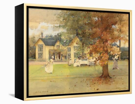 The Lawn Tennis Party at Marcus, 1889-Arthur Melville-Framed Premier Image Canvas