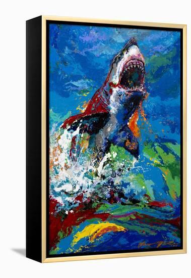 The Lawyer Breeching Great White Shark-Jace D. McTier-Framed Premier Image Canvas