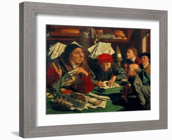 The Lawyer's Office, 1545-Marinus Claesz van Reymerswaele-Framed Giclee Print