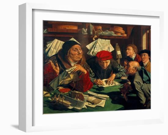 The Lawyer's Office, 1545-Marinus Claesz van Reymerswaele-Framed Giclee Print