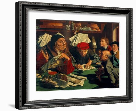 The Lawyer's Office, 1545-Marinus Claesz van Reymerswaele-Framed Giclee Print