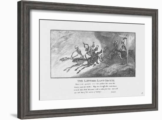 'The Lawyers Last Circuit.', c1800-Unknown-Framed Giclee Print