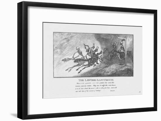 'The Lawyers Last Circuit.', c1800-Unknown-Framed Giclee Print