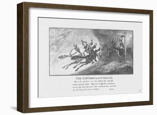 'The Lawyers Last Circuit.', c1800-Unknown-Framed Giclee Print