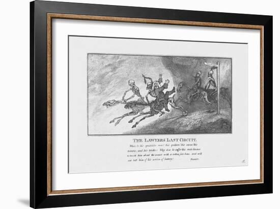 'The Lawyers Last Circuit.', c1800-Unknown-Framed Giclee Print