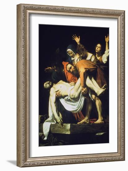 The Laying in the Tomb (The Deposition/The Entombment), 1602-16044-Caravaggio-Framed Giclee Print