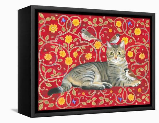 The Lazy Pussycat-Isabelle Brent-Framed Premier Image Canvas