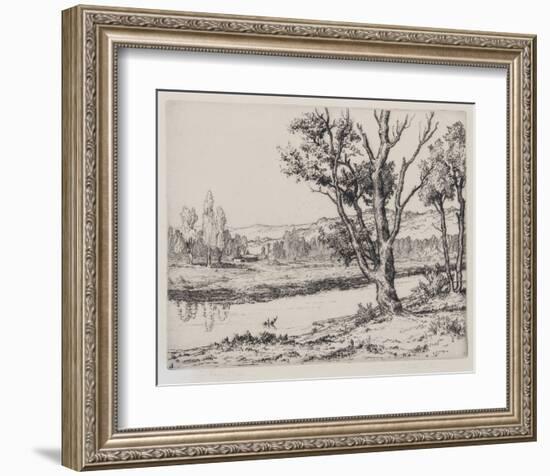 The Lazy Stream-Melville Wire-Framed Collectable Print