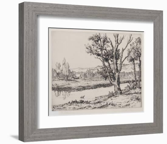 The Lazy Stream-Melville Wire-Framed Collectable Print