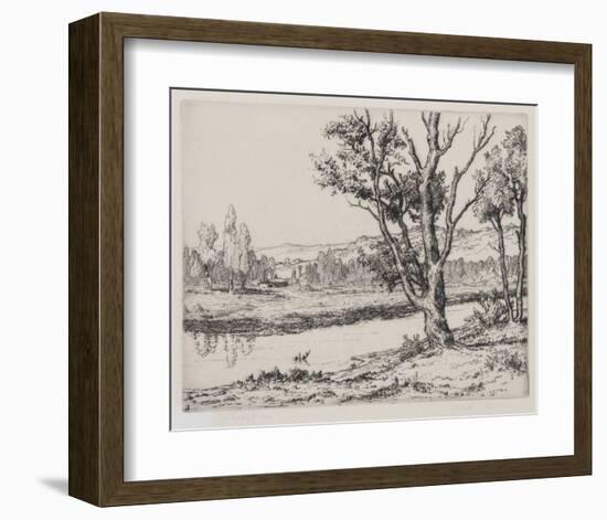 The Lazy Stream-Melville Wire-Framed Collectable Print