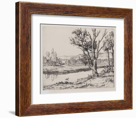 The Lazy Stream-Melville Wire-Framed Collectable Print