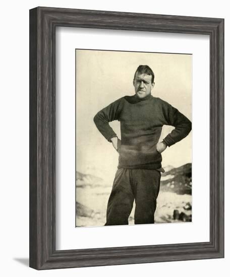 'The Leader of the Expedition in Winter Garb', c1908, (1909)-Unknown-Framed Photographic Print