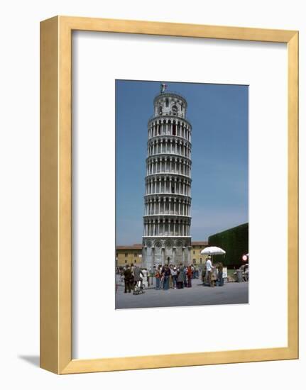 The leaning tower of Pisa, 12th century-Unknown-Framed Photographic Print