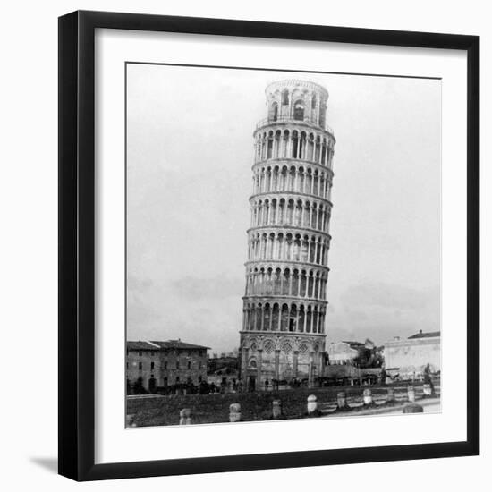 The Leaning Tower of Pisa, Italy, 1892-null-Framed Giclee Print