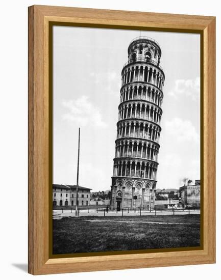 The Leaning Tower of Pisa Photograph - Pisa, Italy-Lantern Press-Framed Stretched Canvas