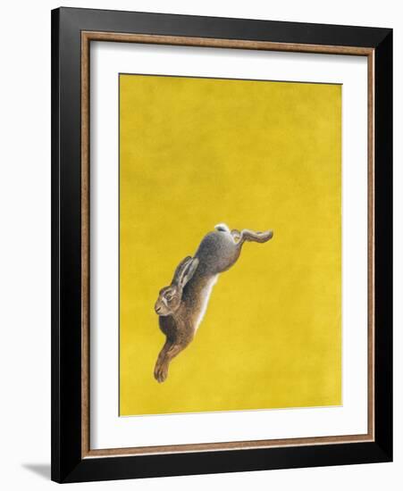 The Leap-Yellow-Tim Hayward-Framed Giclee Print