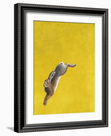 The Leap-Yellow-Tim Hayward-Framed Giclee Print