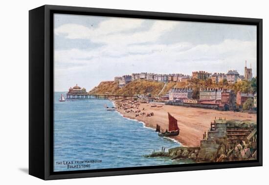 The Leas from Harbour, Folkestone-Alfred Robert Quinton-Framed Premier Image Canvas