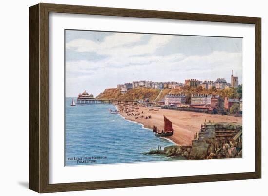 The Leas from Harbour, Folkestone-Alfred Robert Quinton-Framed Giclee Print