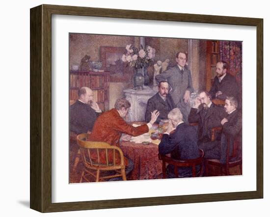The Lecture, 1903-Théo van Rysselberghe-Framed Giclee Print