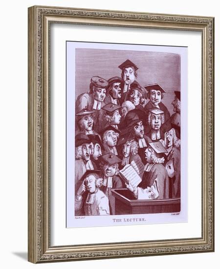 The Lecture by William Hogarth-William Hogarth-Framed Giclee Print